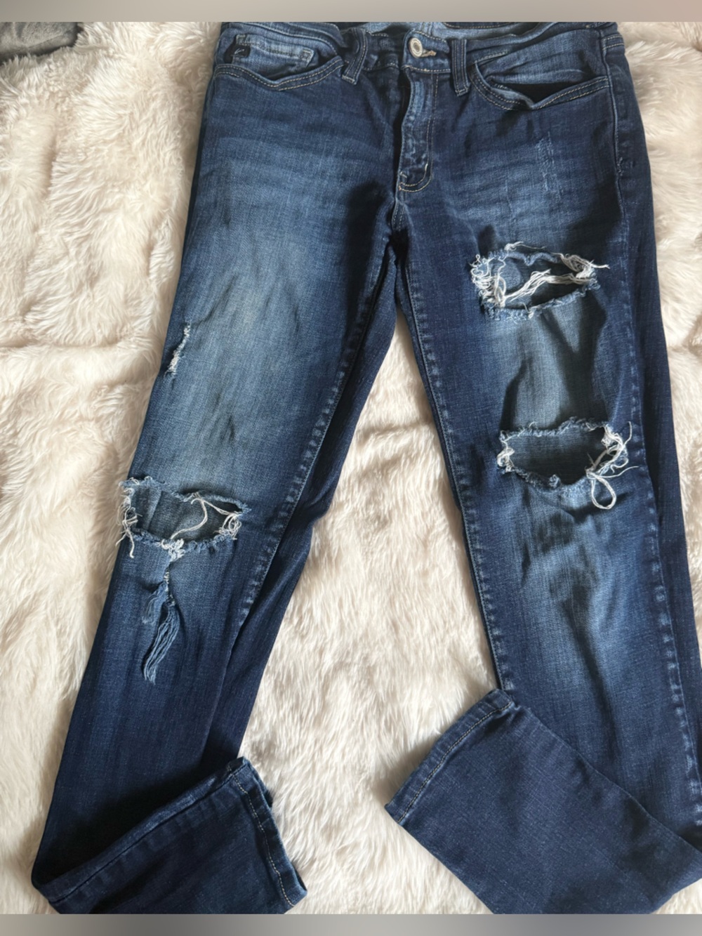Kancan distressed skinny jeans size W9 28